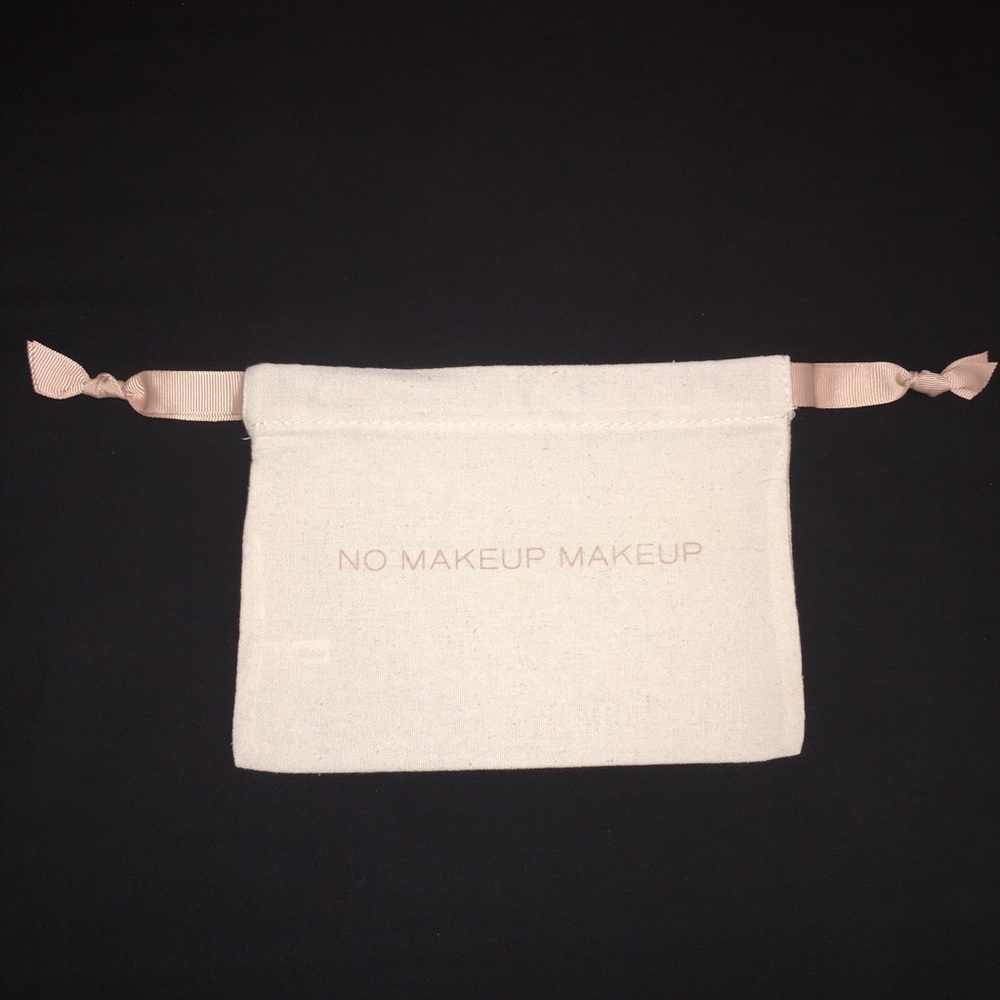 NWOT No Makeup Makeup Canvas Drawstring Pouch